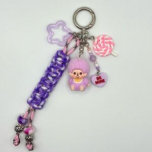 Monchhichi Handmade Bag Charm - Purple (Mini)